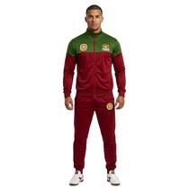 Agasalho Conjunto Portugal Seleção Jaqueta Calça Vinho/Verde Copa - Agasalho Conjunto Portugal Seleção Jaqueta Calça Vinho/Verde Copa -