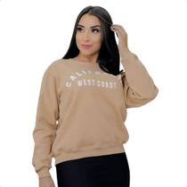 Agasalho Feminino Blusa Gringa De Moletom Flanelada Quente
