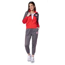 Agasalho Feminino Lotus Inter Insert 26 Vermelho/Cinza Agasalho Feminino Lotus Inter Insert 26 Vermelho/Cinza