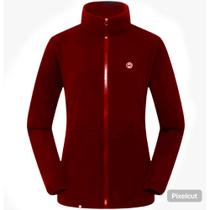 Agasalho Fleece Feminino Térmico Light Trekking Vermelho