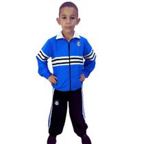 Agasalho Infantil Grêmio Conjunto de Frio Microfibra Oficial