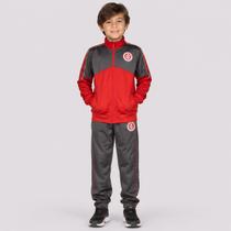 Agasalho Internacional Insert Juvenil Cinza e Vermelho Agasalho Internacional Insert Juvenil Cinza e Vermelho