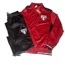 Agasalho Jaqueta Calça Trilobal Masculino São Paulo Vermelho