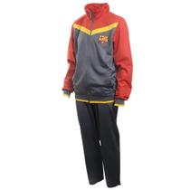 Agasalho Masculino Jaqueta Calça Moletom Barcelona Cinza