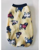 Agasalho Pet de frio amarelo com punho preto - Tamanho 0 Agasalho Pet de frio amarelo com punho preto - Tamanho 0