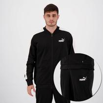 Agasalho Puma Baseball Tricot Suit Preto e Branco