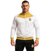 Agasalho Real Madrid Helanca Conjunto Masculino Jaqueta Calça Branco Balboa Agasalho Real Madrid Helanca Conjunto Masculino Jaqueta Calça Branco Balboa