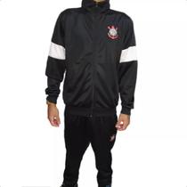 Agasalho Spr Corinthians Trilobal Preta - Masculina Agasalho Spr Corinthians Trilobal Preta - Masculina