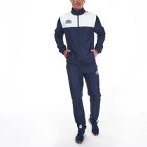 Agasalho Umbro Masculino Basic Cut - Azul Marinho+Branco