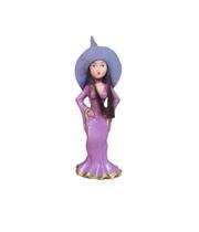 Agatha Estatueta Bruxinha Vestido Lilas Morena - Decore Casa