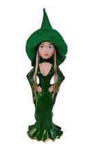 Agatha (feiticeira do Amor) Bruxinha de Resina Verde Loira