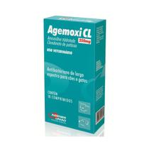 Agemoxi Cl 250mg 10 Comprimidos Cães E Gatos Agener