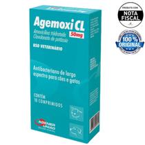 Agemoxi Cl 50 Mg Agener União 10 Comprimidos