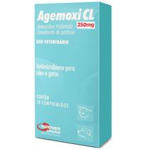Agemoxi CL Agener 250mg 10 Comp Antimicrobiano Para Cachorro