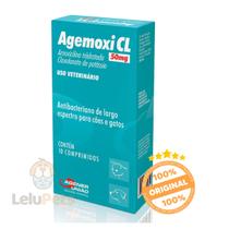 Agemoxi CL Agener 50mg 10 Comp Antimicrobiano Para Cachorro - Agener União