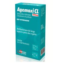 Agemoxi Cl Agener União 250mg 10 Comprimidos