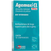 AGEMOXI CL Agener União 50mg 10 Comprimidos