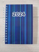 Agenda 2024 - Espiral Listras Azul
