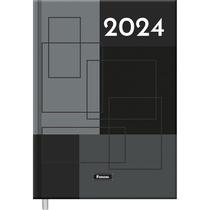 Agenda 2024 Foroni diária modena preta 123X166mm 176 folhas