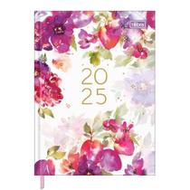 Agenda 2025 Diária Feminine Floral Roxo Tilibra