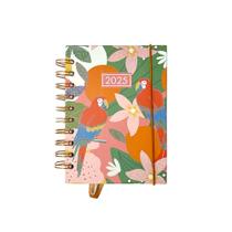 Agenda 2025 Pequena Espiral Tropical Glitter