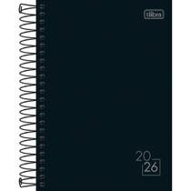 Agenda 2025 Spice Espiral Preta 160 Folhas 145 X 205 MM - Pacote com 5