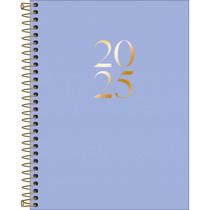 Agenda 2025 Tilibra diária vanilla 177x240mm com 176 folhas