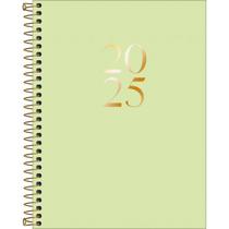 Agenda 2025 Tilibra diária vanilla 177x240mm com 176 folhas