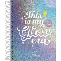 Agenda 2025 Tilibra glow 117x164mm com 176 folhas