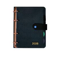Agenda 2026 Argolada Rose Gold Poa Divisorias Azul Agenda 2026 Argolada Rose Gold Poa Divisorias Azul