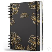 Agenda 2026 Capa Dura Organização Pessoal Anual Black Garden