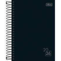 Agenda 2026 Diária Espiral Spice Tilibra Preta 14 x 20