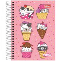 Agenda 2026 espiral diária Spice 160 fls feminina M3 Tilibra