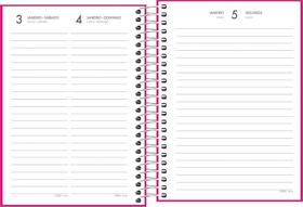 Agenda 2026 Espiral Pepper Rosa M4 Tilibra