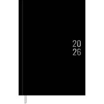 Agenda 2026 Executiva Costurada Napoli M5 Preta 13,4x19,2cm