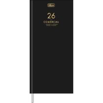 Agenda 2026 Executiva M8 Costurada Comercial 12,3x27,5cm Preta