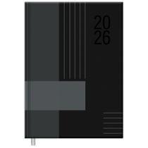Agenda 2026 Foroni diária modena preta 123X166mm 176 folhas