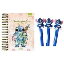 Agenda 2026 Lilo Stitch Capa Dura + 3 Canetas Lilo Stitch Agenda 2026 Lilo Stitch Capa Dura + 3 Canetas Lilo Stitch