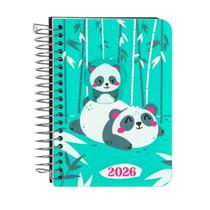 Agenda 2026 Média Zoo Panda Removivel Confetti