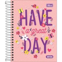 Agenda 2026 Pepper Feminina Espiral M4 - 11,7 Cm X 16,4 Cm Tilibra