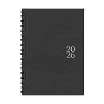 Agenda 2026 Redoma Espiral Diária Mônaco Preta 170x240mm