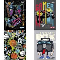 Agenda 2026 Spice Masculina Capa Dura Costurada 112 Folhas 123X166MM (pacote com 5)