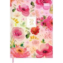 Agenda 2026 TILIBRA Feminine Diária 112 Folhas Costurada Capa Dura 12,3 x 16,6cm M4