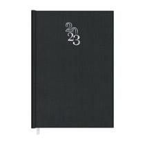 Agenda 2027 Redoma Costurada Diária Rubi Preta 112x166mm