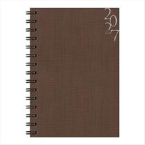 Agenda 2027 Redoma diária granada 138x200mm com 384 folhas - Agenda 2027 Redoma diária granada 138x200mm com 384 folhas -