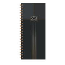 Agenda 2027 Redoma Espiral Diária Pro 360 R569 Preta 119x280mm Agenda 2027 Redoma Espiral Diária Pro 360 R569 Preta 119x280mm
