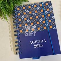 Agenda A5/A6 Estampada Colorida com Glitter 2025 - Interponte / WX Gift