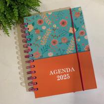 Agenda A5/A6 Estampada Colorida com Glitter 2025 - Interponte / WX Gift