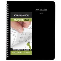 Agenda AT-A-GLANCE 2026 mensal 18x22 cm DayMinder preta