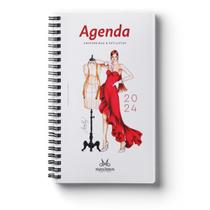 Agenda caderno de medidas e desenho para costureira